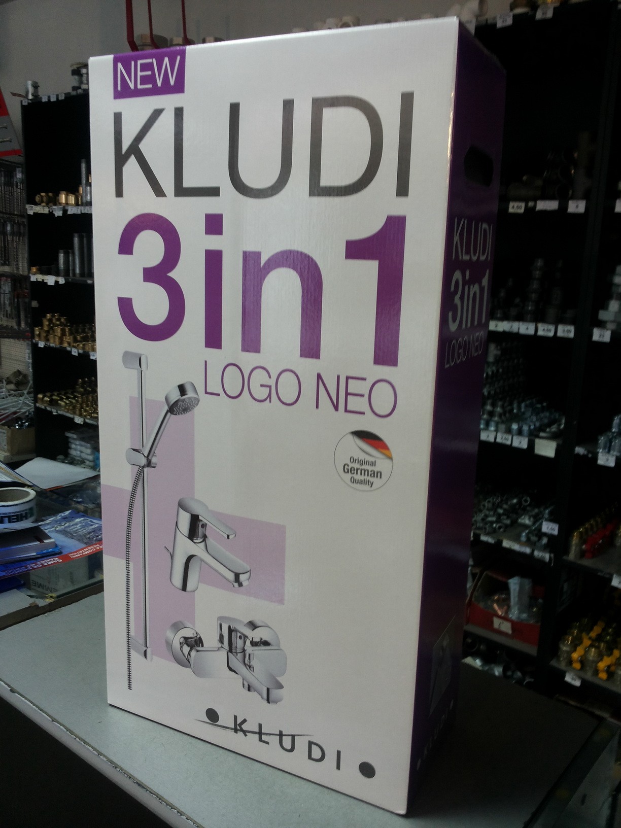 KLUDI - SET 3 in 1 - LOGO NEO - Pachet ROBINETARIE pentru BAIE