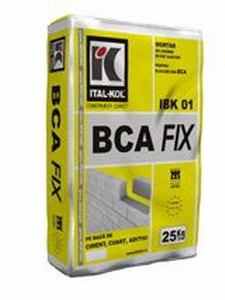 BCA FIX 25 kg - Mortar adeziv pentru zidarii BCA - ITALKOL