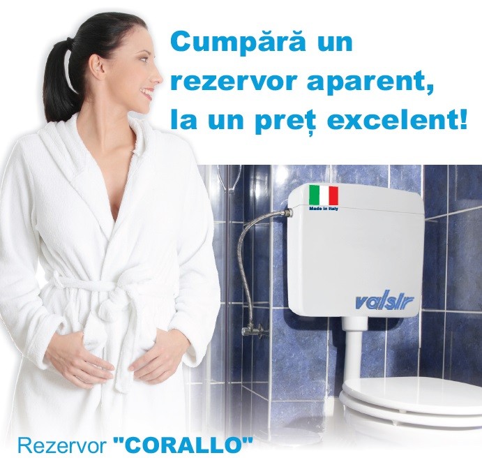 BAZIN WC CORALLO CU ROBINET SI RACORD
