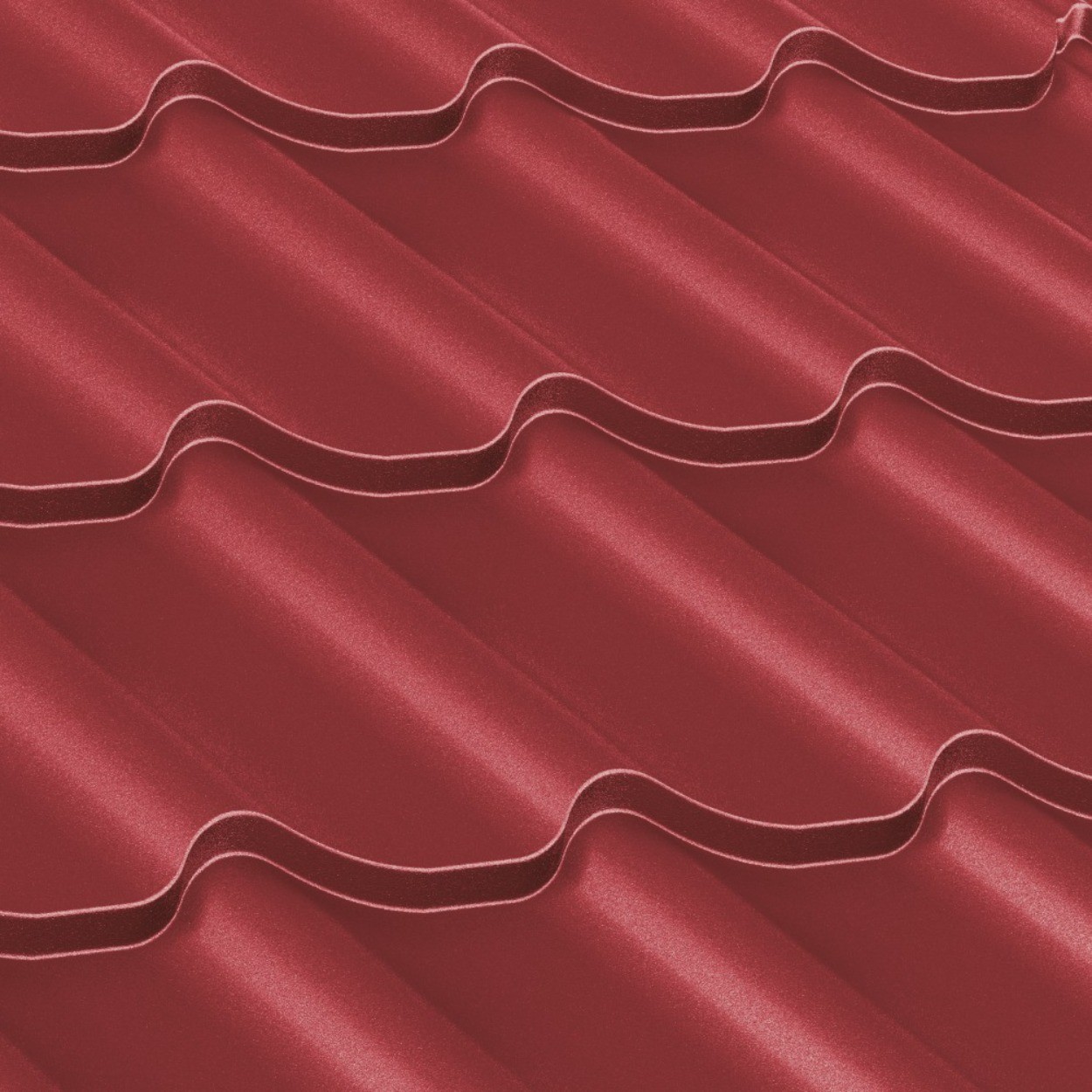 TABLA TIP TIGLA METALICA LUCIOASA 2.25 X 1.15 M ROSU 3011 