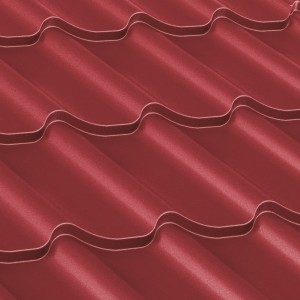 TABLA TIP TIGLA METALICA LUCIOASA 2.6 X 1.15 M ROSU 3011