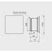 MMP GRAPHITE GLASS WITH BACK SHUTTER