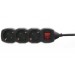 Prelungitor 3P 3M 3x1,5mmp, negru, Well