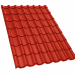 TABLA TIP TIGLA METALICA LUCIOASA 2.6 X 1.15 M ROSU 3011